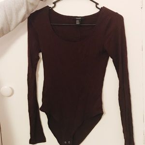 Maroon Body Suit (Forever 21)